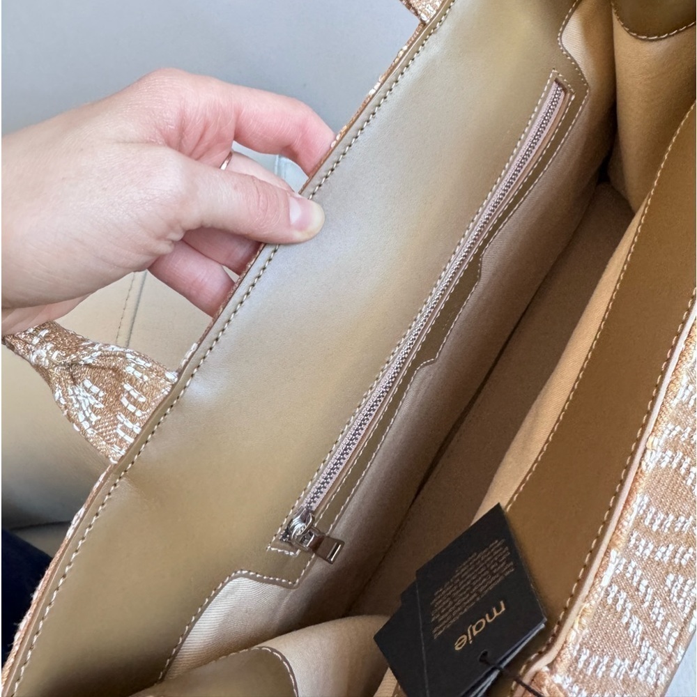 NWT MAJE Patterned Tote in Tobacco - Picture 14 of 15